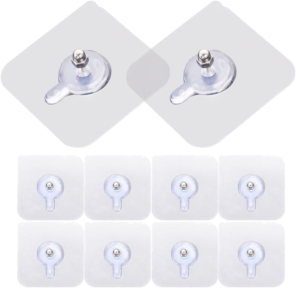 ya 26 10.21 baidi 10 Pcs Picture Nails Kit No Trace Screw Sticker Self-Adhesive Hooks-2