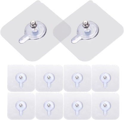 ya 26 10.21 baidi 10 Pcs Picture Nails Kit No Trace Screw Sticker Self-Adhesive Hooks-2