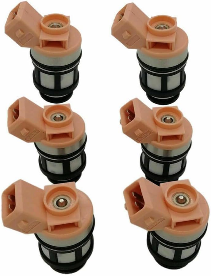 ya 10 9.16 baidi 16600-88G10 6X Fuel Injectors for Nissan Pathfinder Quest D21 Pickup 3.0L JS20-1