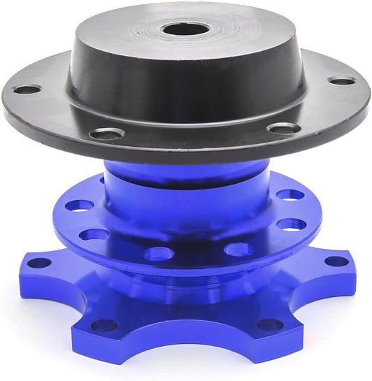 ya 4 8.8.2 Sports Steering Wheel Quick Release Snap Off Boss Kit Hub Adapter Blue Universal