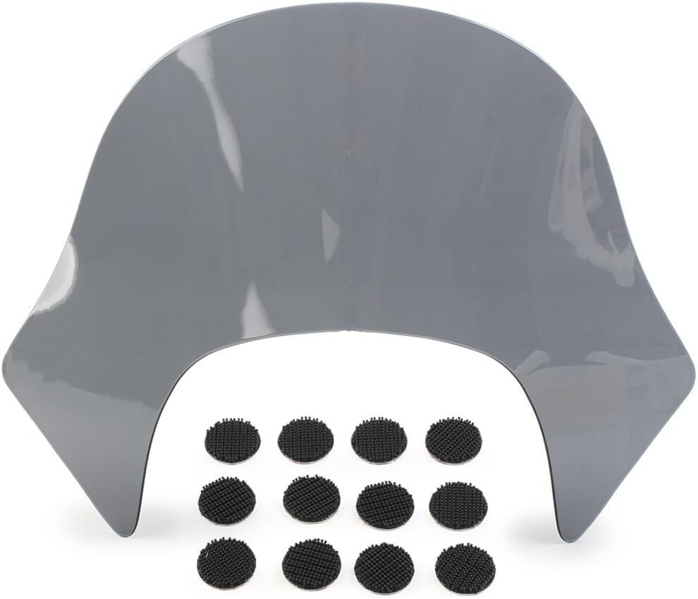 ya 23 10.7 baidi Laminar Lip Windshield Windscreen Shield for Harley Dyna Sportster Softail Smoke