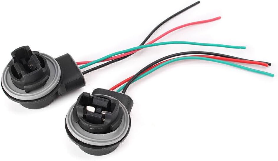 ya 13 9.15 baidi 3157 3057 3155 LED Bulb Brake Light Socket Wiring Harness Wire Adapter