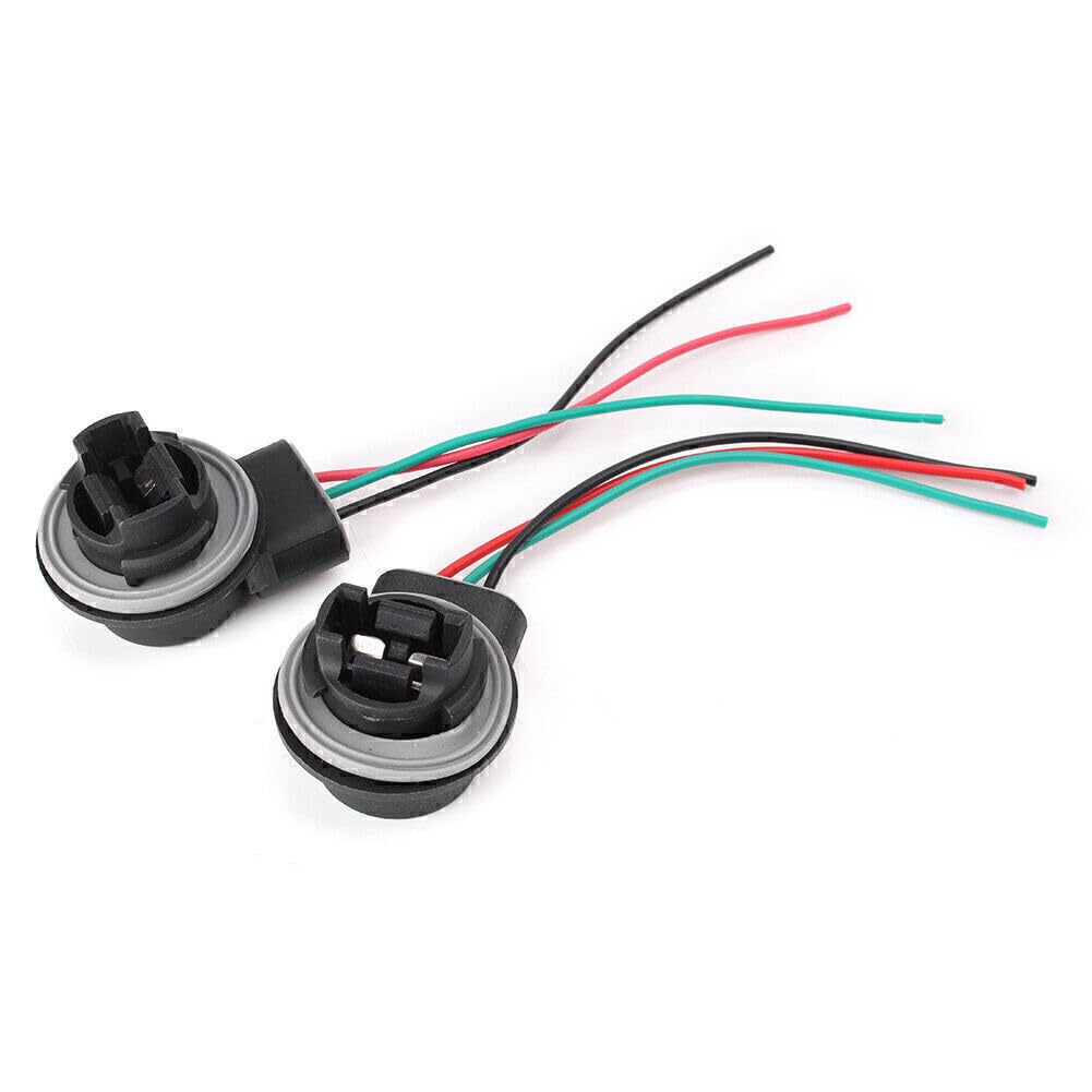 ya 4 8.8 3157 3057 3155 LED Bulb Brake Light Socket Wiring Harness Wire Adapter 