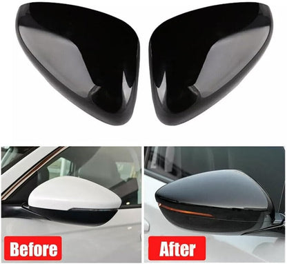 ya 11 9.14 baidiSuitable for Honda for Accord 2018-2023 rear view side mirror cap decorative glossy BlacxC-