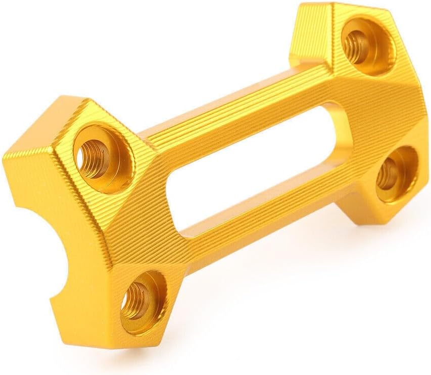 ya 6 8.14 Handlebar Fat Bar Riser Mount Clamp Top Cover Fit for Kawasaki Z900 2017-2022 Gold