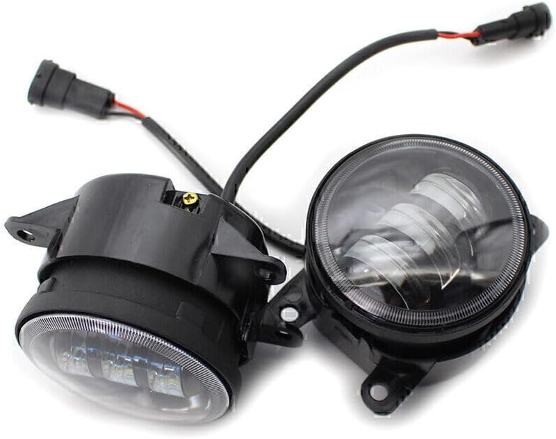 ya 10 9.16 zhengce 2 x LED Fog Light Lamp Dual Color White/Yellow Fit for Honda for Nissan for