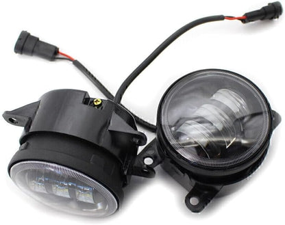 ya 10 9.16 zhengce 2 x LED Fog Light Lamp Dual Color White/Yellow Fit for Honda for Nissan for