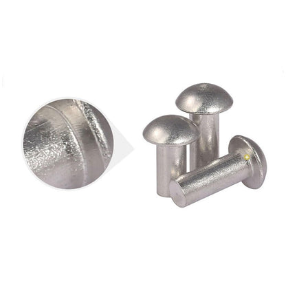 ya 15 10.19 baidi Aluminium Dome Rivets - Sizes 3-6mm, Heads M3-M6, Solid and Durable-2