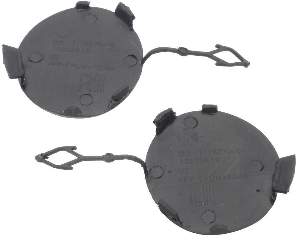 ya 5 8.24 baidi 1Pair Front Bumper Tow Towing Hook Eye Cover Cap Fit for BMW X6 E71 2008-2011