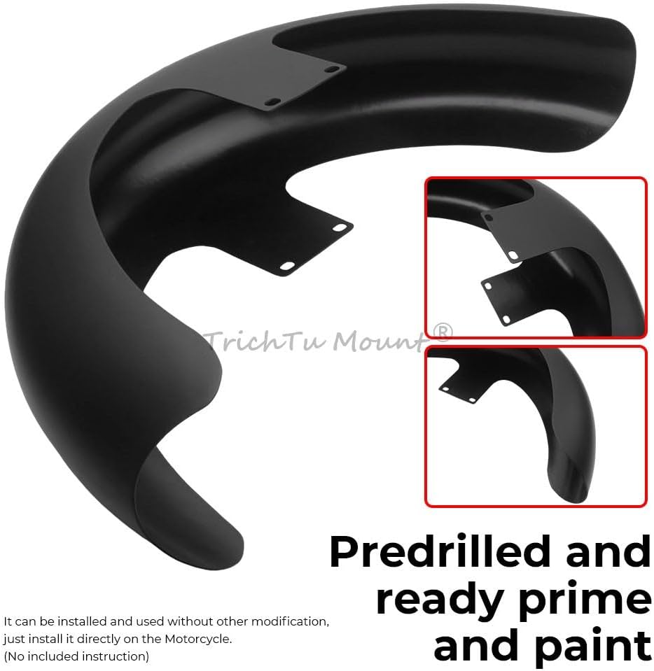ya 7 8.24 baidi 19 inch Matte Black Wheel Wrap Front Fender for Harley CVO Road Street Glide