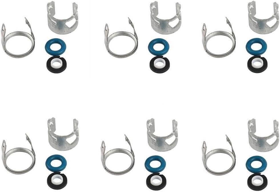 ya 10 9.16 baidi 06E998907 OE 6PCS Fuel Injector Seal Kit for VW Touareg for Audi A4 A5 A7 Q5 Q7 3.0