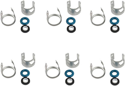 ya 10 9.16 baidi 06E998907 OE 6PCS Fuel Injector Seal Kit for VW Touareg for Audi A4 A5 A7 Q5 Q7 3.0