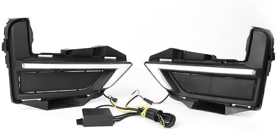 ya 11 9.14 zhengce Fit for Nissan Rouge X-trail 2017-18 LED Daytime Running Light Fog Lamp Tur