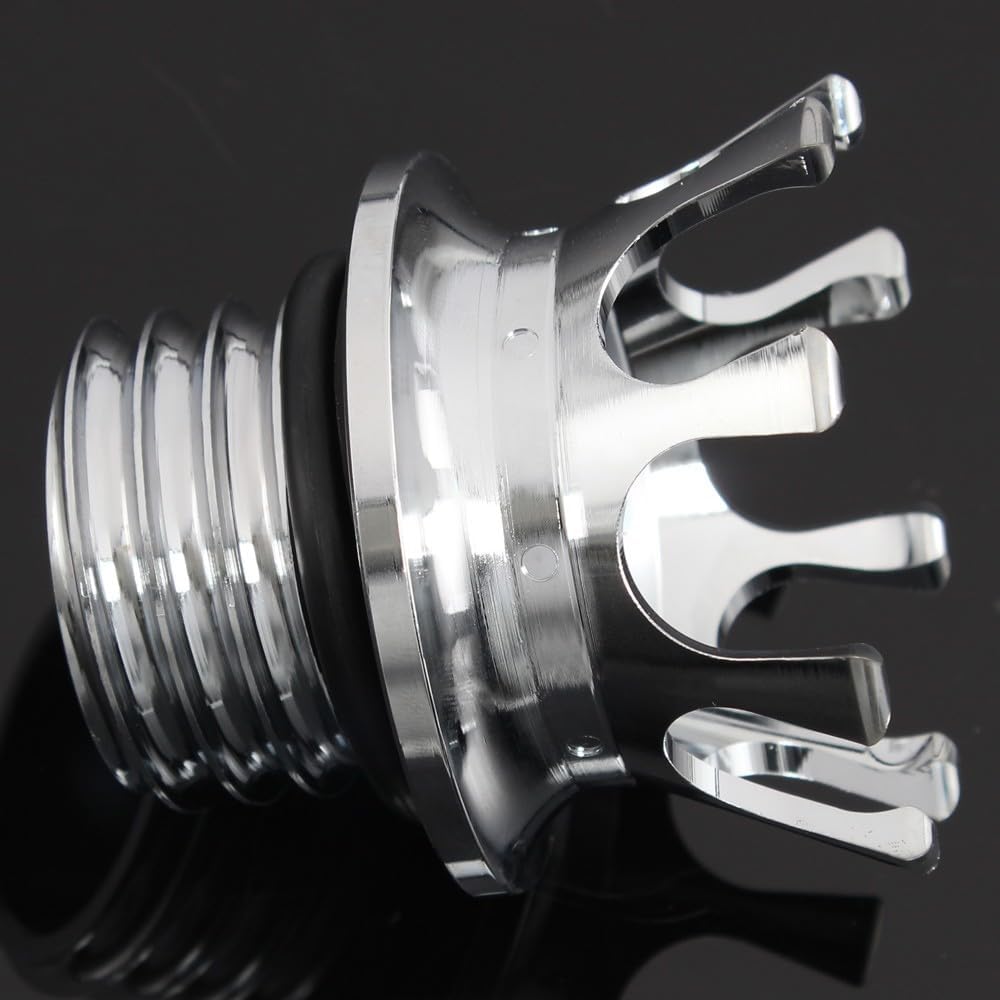 ya 13 9.15 baidi Crown Style Oil Cap Fuel Tank Right-hand Thread Billet for Harley Softail