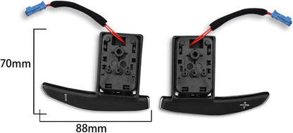 ya 4 8.8.2 Aluminum Steering Wheel Shifter Paddles for BMW F20 F22 F30 F32 X5 X6 F80 M3 M4