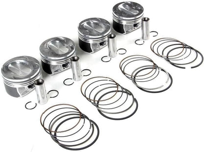 ya 4 8.14 4PCS Piston&Ring Set 1.4TSI 76.5mm for VW for JETTA for Golf for Tiguan Scirocco 1.4TS