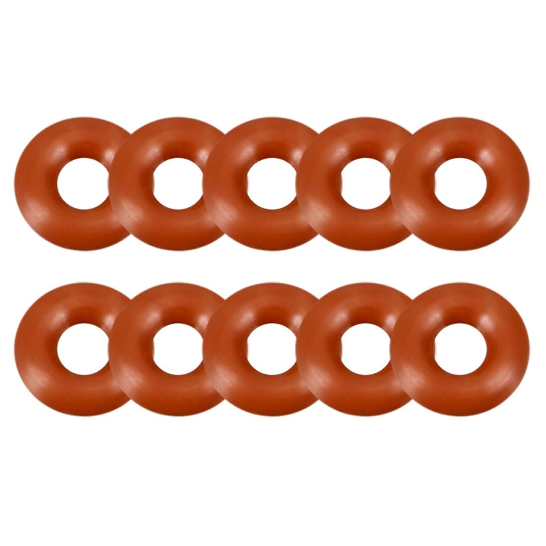 ya 13 9.15 baidi Silicone O-Ring 6mmx2mmx2mm VMQ Seal Rings Sealing Gasket Red 10Pc