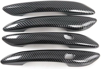 ya 10 9.16 baidi 4PCS Exterior Side Door Handle Cover Trim for Hyundai for Elantra 2021 Black