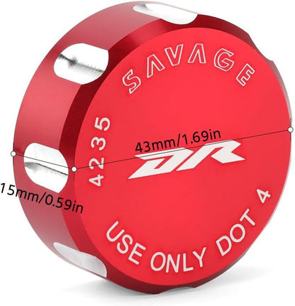 ya 23 10.7 baidi Rear Brake Fluid Oil Cap Cover for Suzuki DR 650R/S DR650SE 90-95 96-14 15-20