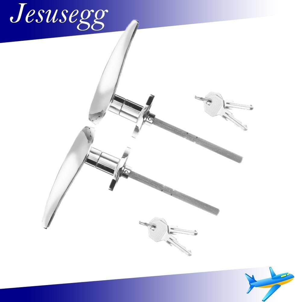 ya 9 10.24 2X Outside Locking Door Handles & 4 Keys Chrome for Model 18 Model 40 1932-1934