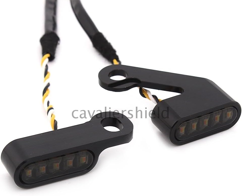ya 13 9.15 baidi 2x Black LED Turn Signal Light Blinker Indicator Lamp for Harley Sportster