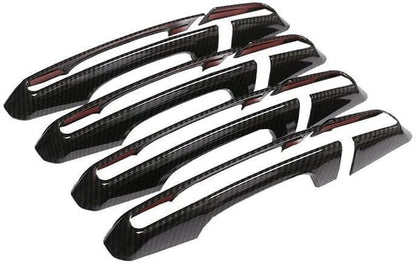 ya 5 8.10 8PCS for Range Rover Evoque 2012-19 Carbon Fiber Outside Door Handle Cover Trims