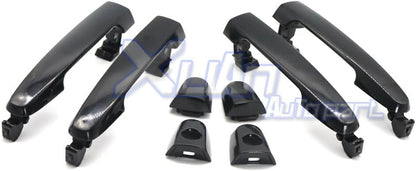 ya 10 9.16 baidi Front and Rear Left and Right Door Handles Black 4 Pieces for Toyota for Camry Highlander Matrix-