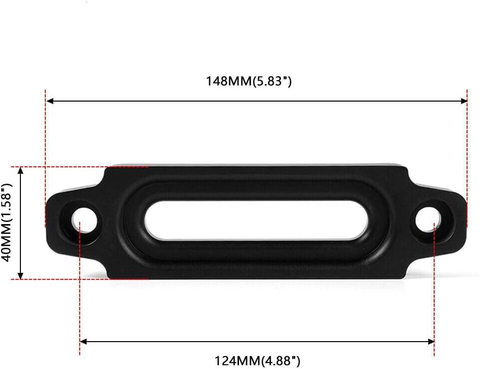 ya 11 9.14 zhengce 4.8 Universal Bolt Pattern Aluminum Hawse Fairlead For Synthetic Winch Rope
