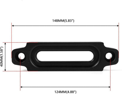ya 11 9.14 zhengce 4.8 Universal Bolt Pattern Aluminum Hawse Fairlead For Synthetic Winch Rope