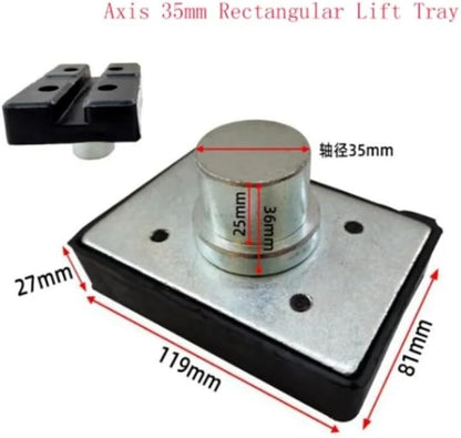 ya 5 8.24 baidi 1x Car Lift Rectangular Rubber Tray Heightening Feet Pads Shaft diameter 35/38mm