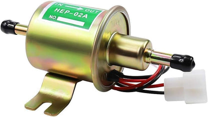 ya 5 8.24 baidi 12V Fuel Pump HEP-02A 2.5-4 PSI Metal Solid Diesel Engine Motorcycle Carburetor