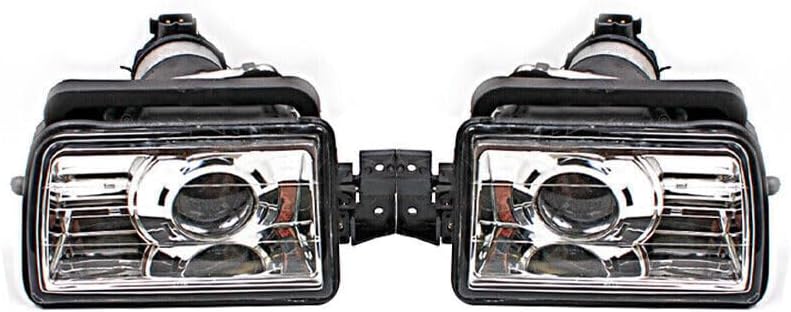 ya 4 8.10 A pair of front bumper fog lights and daytime running lights suitable for BMW 5 E34 from 1988 to 1995