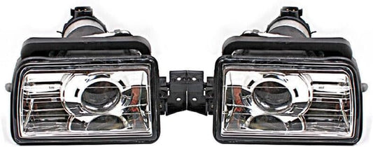ya 4 8.10 A pair of front bumper fog lights and daytime running lights suitable for BMW 5 E34 from 1988 to 1995