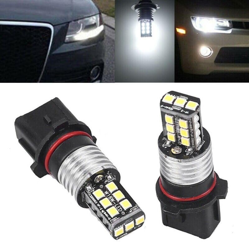 ya 4 8.8 Bulb Fog Light P13W White 12V DC 15LED 2835 2pcs 6000K