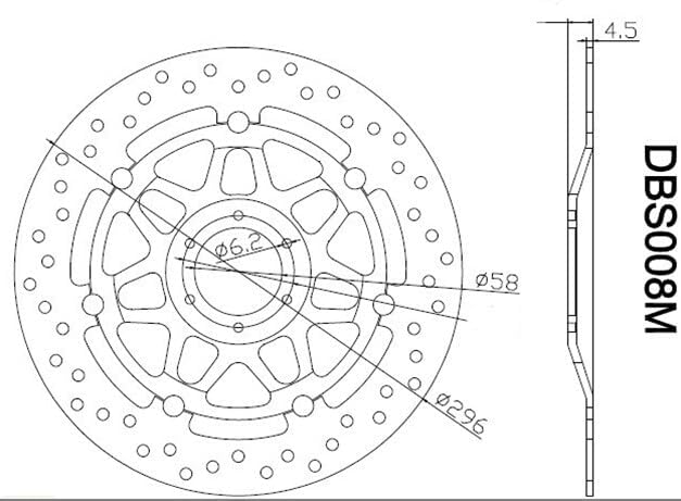 ya 13 9.15 baidi Front Brake Disc Rotors for Honda CBR900RR CBR600F F3 VTR1000F VFR750F CB400