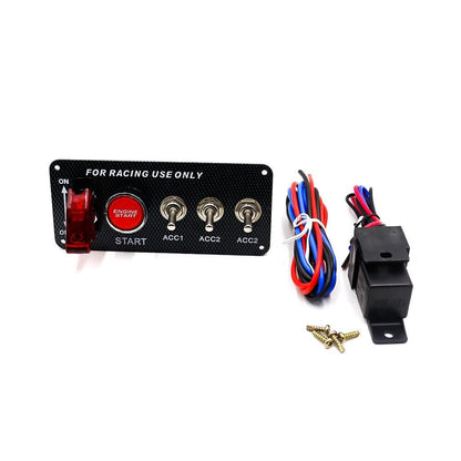 ya 23 10.7 zhengce 12V Car 5 in 1 Ignition Switch Panel Toggle Switch Engine Starter Push But
