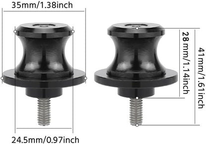 ya 23 10.7 baidi CNC 6mm Swingarm Spools Sliders for Yamaha YZF-R6/S YZF-R1/M/S R3 MT-03/07/09/10
