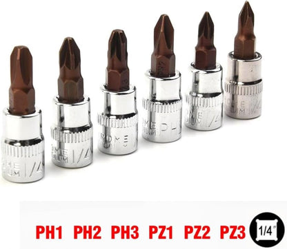 ya 14 9.20 baidi Bit Screwdriver Bit 38mm 6.35mm / 1/4 Chrome Vanadium Steel Drive PH1-1