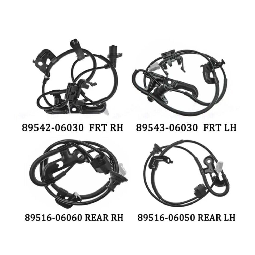 ya 4 8.14 New 4X 1 Set for Camry 2006-2011 ABS Wheel Speed Sensor 89543-06050 89543-06030