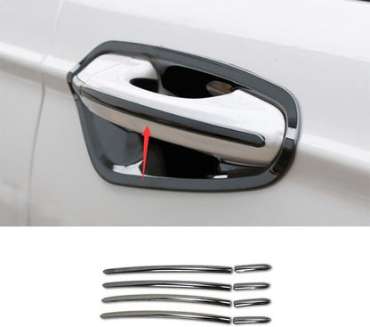ya 4 8.8.2 for Ford Mondeo Fusion 13-20 Steel Outside Door Handle Cover Trim Black M