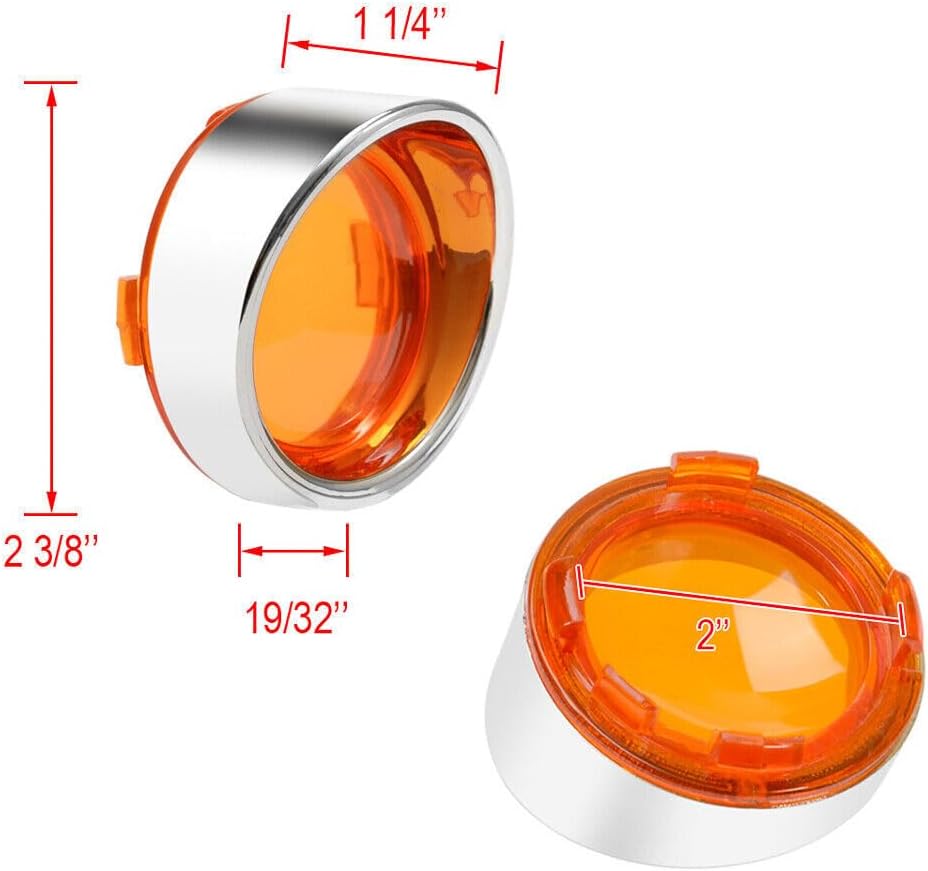 ya 5 8.24 baidi Amber turn signal light lens cover f for Ram e sunshade for Harley Road King Softail