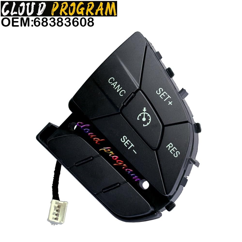 ya 4 8.8 68383608AA 1 Pair Steering Wheel Control Switch for 14-2019 for Chrysler for Dodge for Jeep