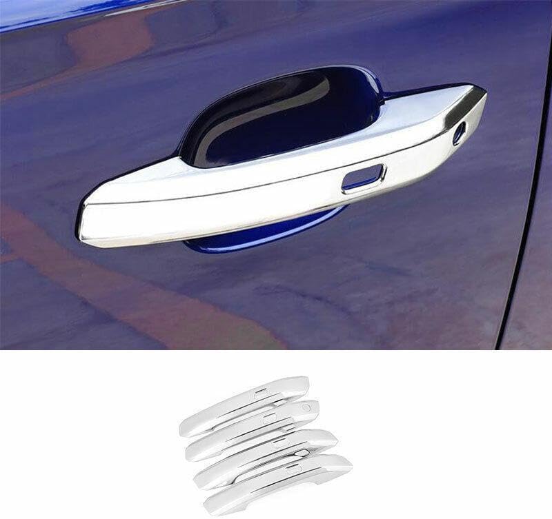 ya 2 8.15 for Audi Q5 2018~2020 2023 ABS Chrome Outside Door Handle Cover Trim 4 pcs 