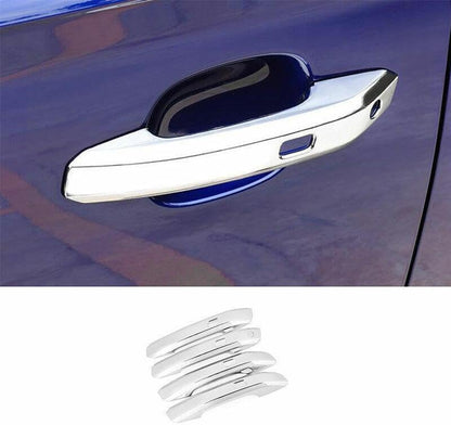 ya 2 8.15 for Audi Q5 2018~2020 2023 ABS Chrome Outside Door Handle Cover Trim 4 pcs 