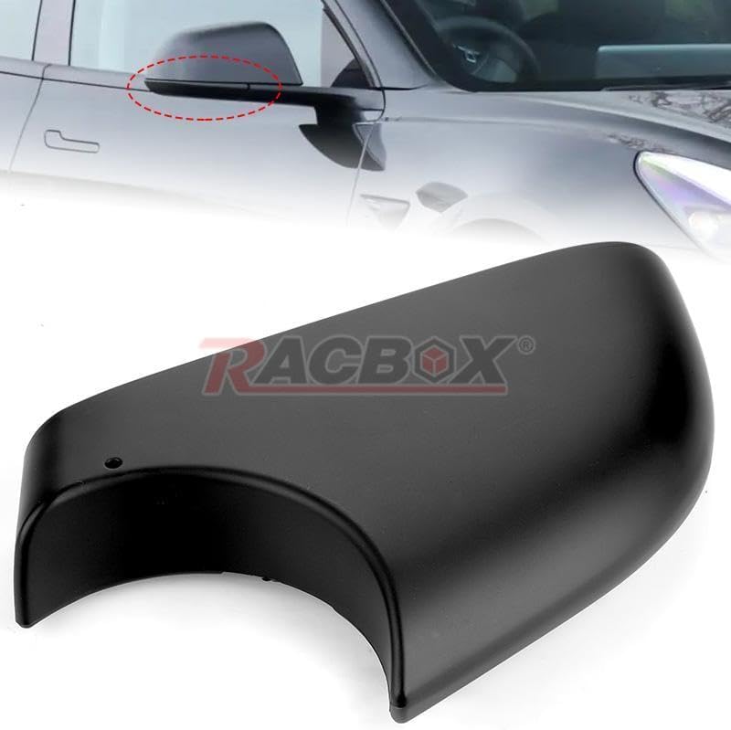 ya 11 9.14 baidiBlack Right Door Side Rearview Mirror Cover Trim Cap For 2017-2022 for Tesla for Model 3