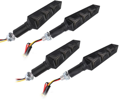 ya 4 8.10 4 St¨¹ck Led for Mini Blinker Spark Smoke Motorrad F¨¹r Quad ATV Roller Schwarz