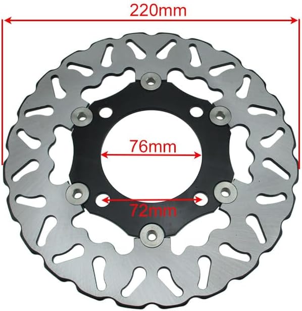 ya 13 9.15 baidi 220mm Floating Brake Disc Disk Rotor For WPB Orion Pit Dirt Bike Motard