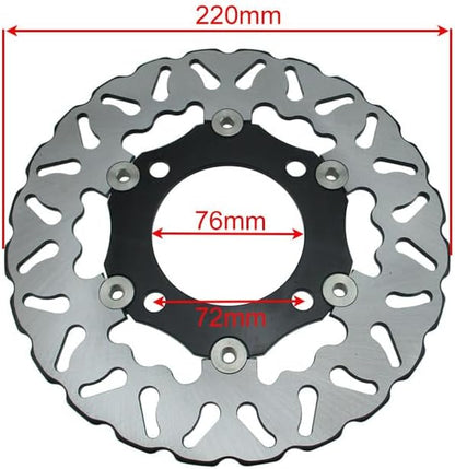 ya 13 9.15 baidi 220mm Floating Brake Disc Disk Rotor For WPB Orion Pit Dirt Bike Motard