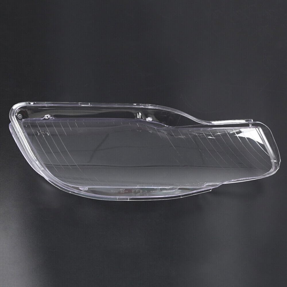 ya 4 8.14 Pair Cover Lens Headlight Headlamp Clear Lens LH+RH Fit for Audi A4 B7 2005-2008