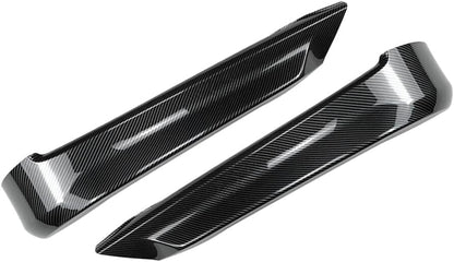 ya 2 8.15 Front Bumper Lip Aprons Carbon Black for BMW 3 Series E90 E91 320i 330i 2005-08